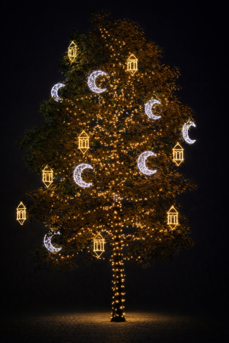 Ramazan Süslemeleri ramazan led isik cadde 470x705 - Ramazan Süslemeleri